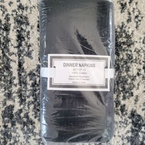 Black cotton napkins